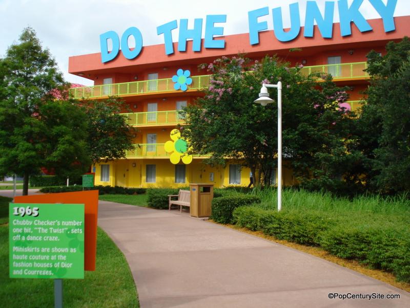 60s Info Sign and Building
